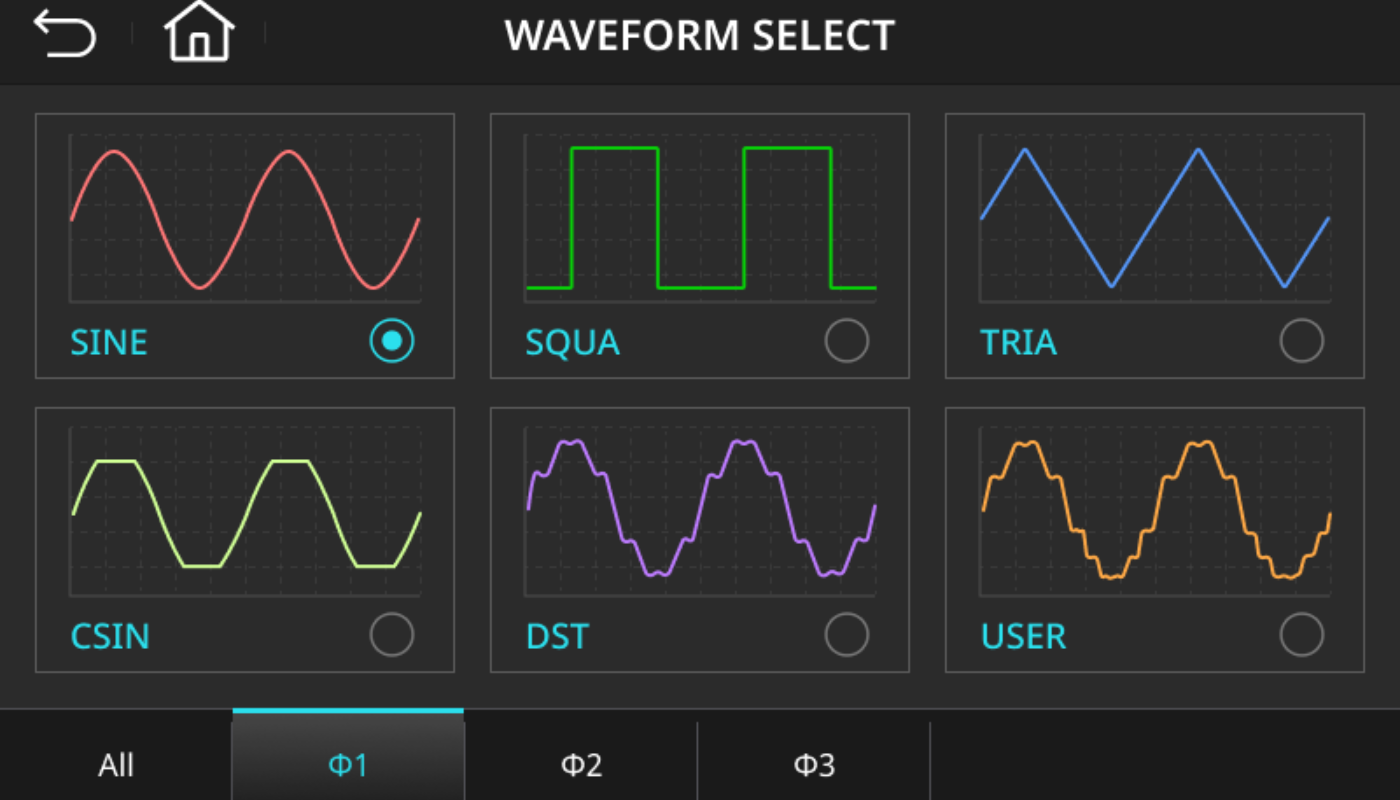 Waveform Selection