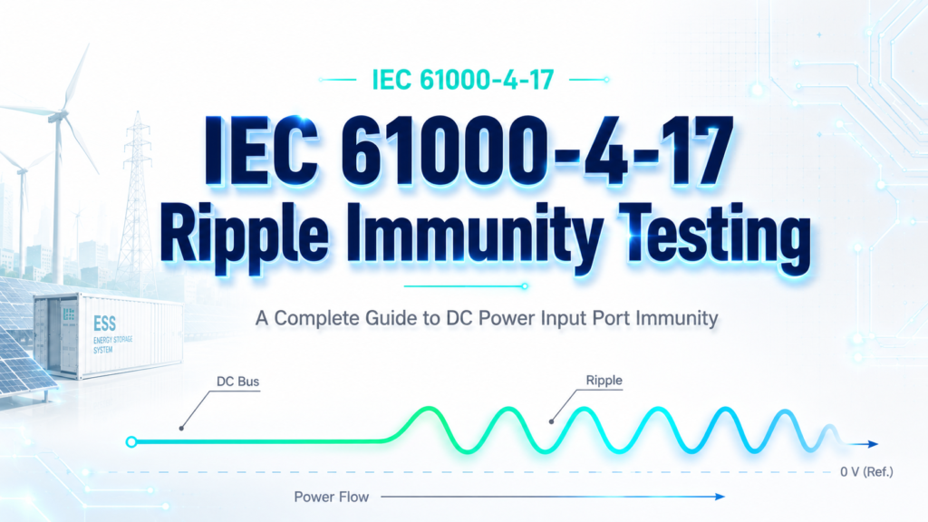 IEC 61000-4-17 ripple immunity testing complete guide banner